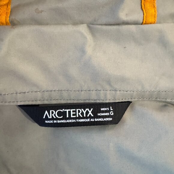 Arc'teryx Waylay Canvas Jacket Mens Large Grey/Beige Full-Zip Hooded - Picture 9 of 9